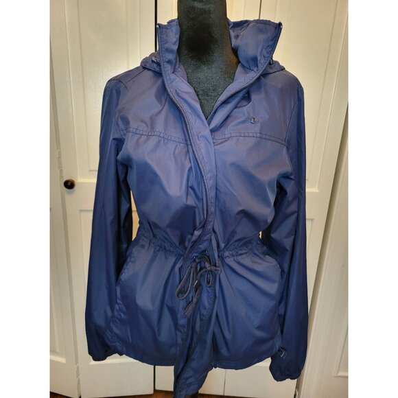 Athletic Works Jackets & Blazers - Royal Blue Hooded Anorak Lined Rain Jacket Athletic Works L Raingear Gorpcore
